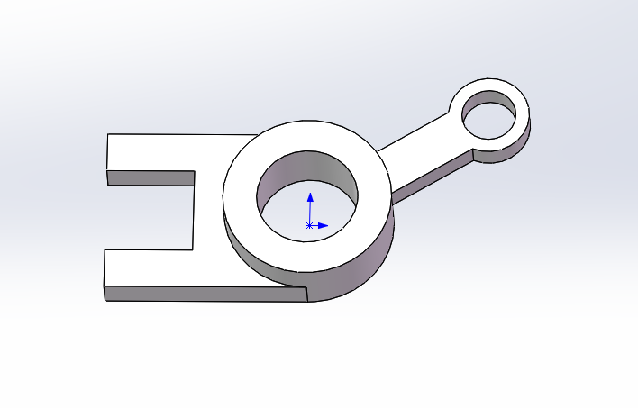 Solidworks 建模（草图绘制 添加辅助线 拉伸凸台）-(教程2）