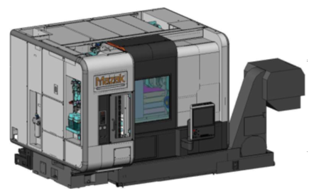 MAZAK i 系列 双主轴双刀塔机床的结构图