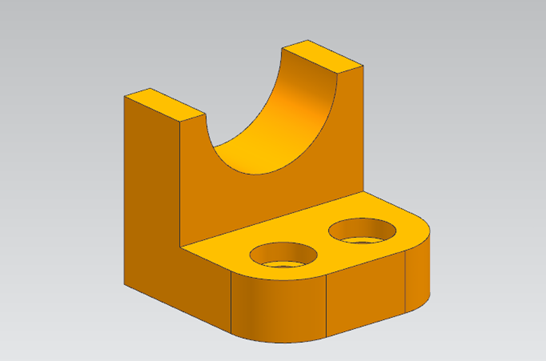 UG NX 拉伸建模 ——绘制草图 边倒圆 沉头孔 （教程6）