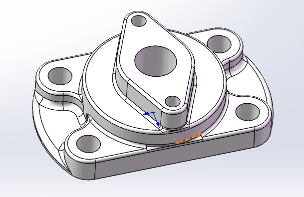 solidworks 建模—— 草图绘制 拉伸凸台 圆角（41 ）